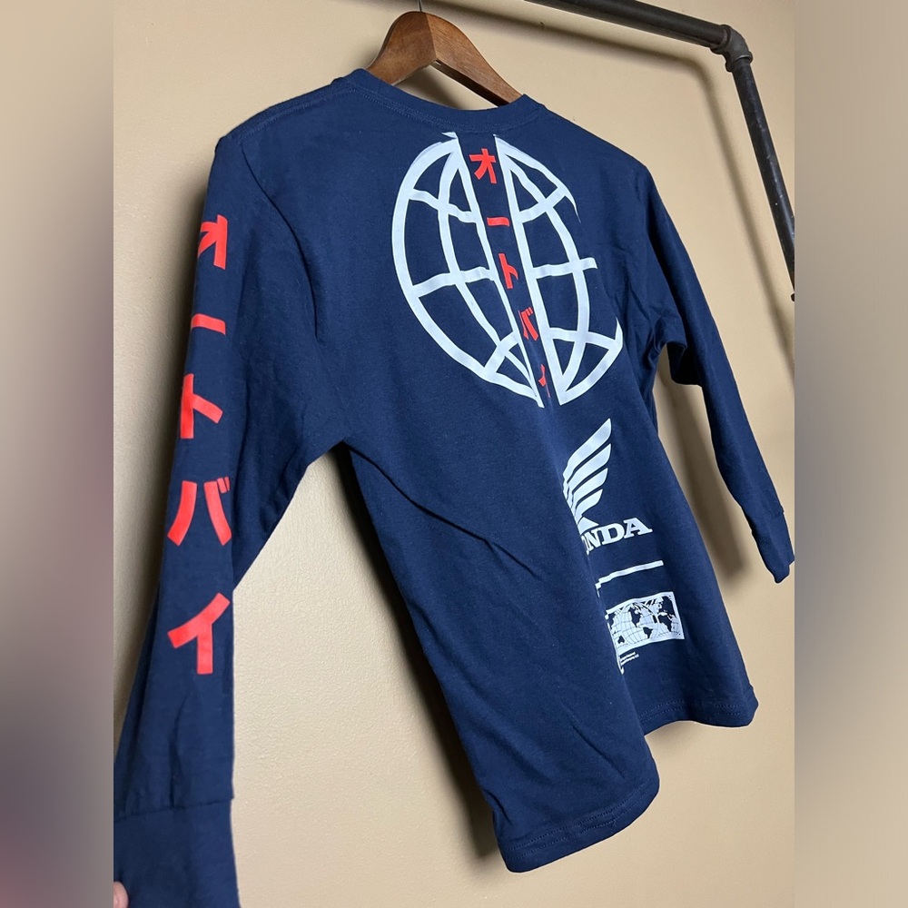 NWT Honda Racing Navy Long Sleeve Shirt - Picture 3 of 5